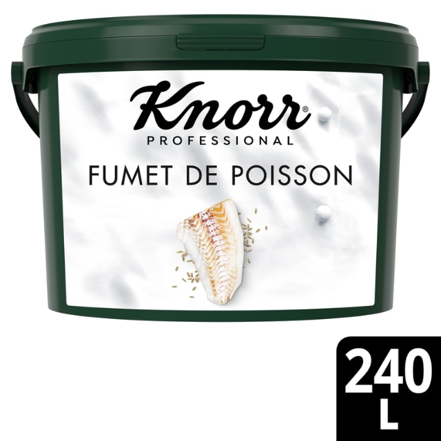 Knorr Fumet de Poisson Déshydraté Seau 3,6kg jusqu'à 240L - 